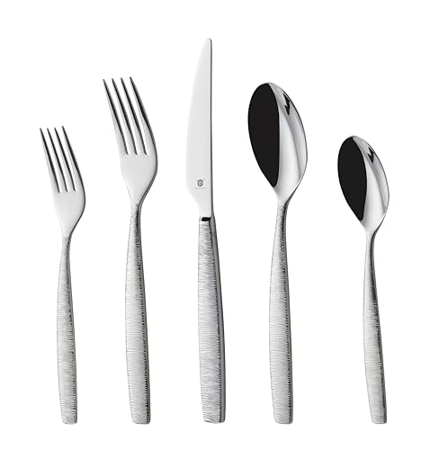 Engraved Silverware Set for 16 (80-Piece)