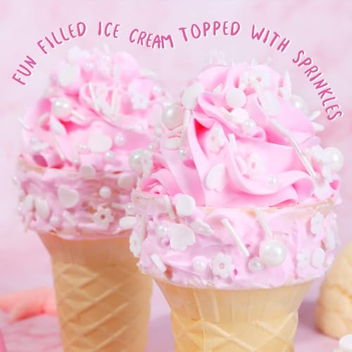 White Lovers Sprinkles for Cake Decorating 4.23ounce (4.23 Ounce)