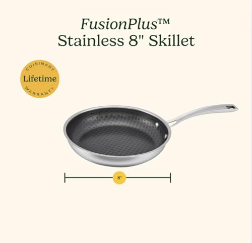 FusionPlus Hybrid Stainless Steel Pan (8-inch Skillet)