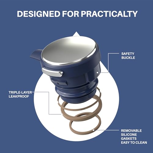 Thermal Coffee Carafe 68oz (Navy Blue / 68 Ounces)