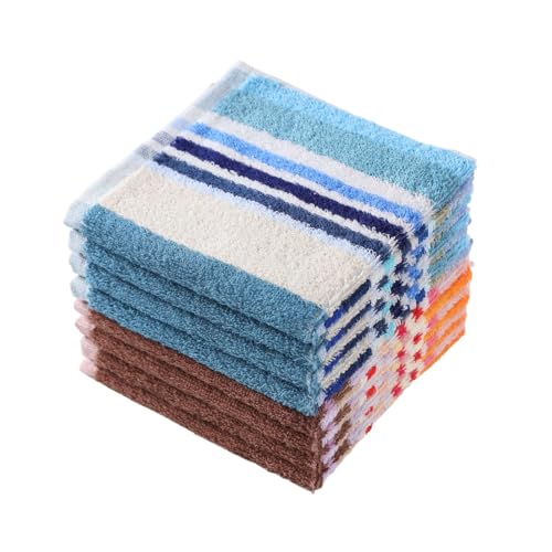 Dish Cloths for Washing Dishes (Wide Stirpe / 12x12 inch)