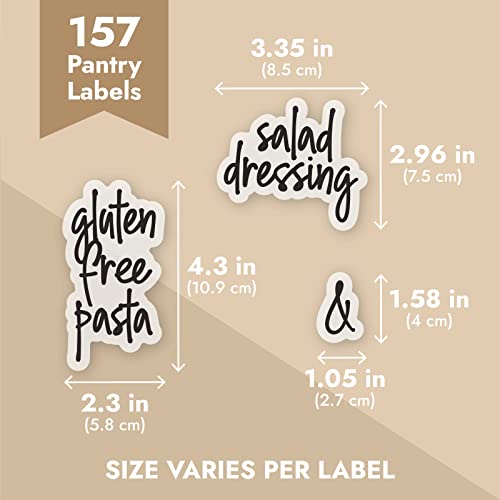 Pantry Labels for Food Containers (157 Count)