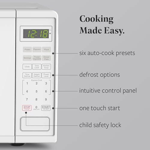 0.9 Cu. Ft. Countertop Microwave Oven (0.9 Cu. Ft / White)