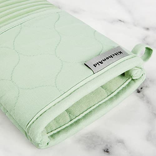 Quilted Cotton Terry Cloth Oven Mitt (Pistachio)