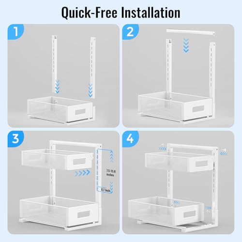 Under Sink Organizer (WHITE / XL-2PC)