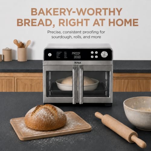 French Door Premier Air Fry Oven with Cutting Board (Silver + Cutting Board)