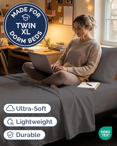 Twin XL 3 Piece Sheet Set (06 - Dark Grey / Twin XL)
