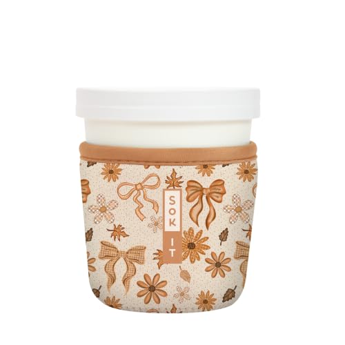 IceCreamSok Insulated Neoprene Cover (Cinnamon Swirl / Fits Tapered Pints)