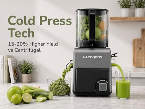 3-in-1 Cold Press Juicer Machines, 6.5" Mega Chute for Whole Fruit, Slow Masticating Juicer with Sorbet & Nut Milk Maker, BPA Free, 100 OZ Hopper, Easy Clean, Oxide Gray