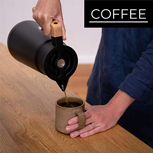 Thermal Coffee Carafe Up to 68 Oz (Black)