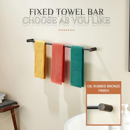 Towel Bars Oil Rubbed Bronze for Bathroom Wall Mounted 36 (Oil Rubbed Bronze / 36-Inch)