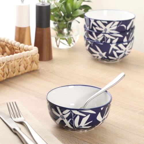 Ivory Estate 4 (Blue/White Floral (Ivory Estate) / 5.5" Cereal Bowl (Set of 4))