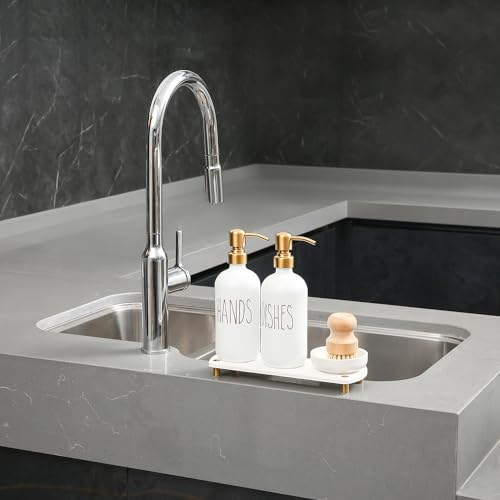 Soap Dispenser Set Comes with Stainless Steel Pumps (4 Count)