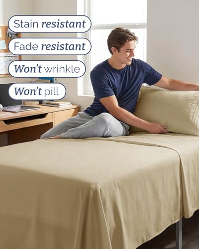 Twin XL 3 Piece Sheet Set (13 - Beige / Twin XL)