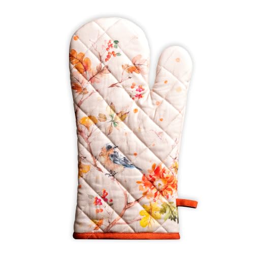 Maison d'Hermine Oven Gloves 100% Cotton Oven Mitt (062 - Kelim - Prairie / 7.5" x 13" (Oven Mitt))