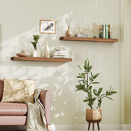 Floating Shelves for Wall (Rustic Brown / 47.2 Inches)