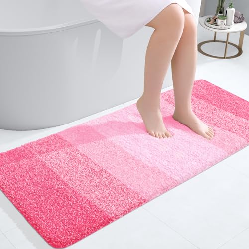 Bathroom Runner Rug 47x20 (47" X 20" / Pink)