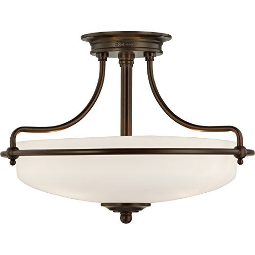Griffin 17" Semi (3-Light / Palladian Bronze)