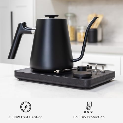 DJ Electric Gooseneck Kettle (1 Quarts / Black)