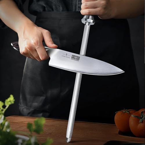 Honing Rod 12 Inch Professional Kitchen Knife Sharpener Rod (12")