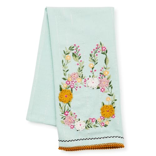 Cotton Dish Towel (Floral Bunny / 1-Pack)