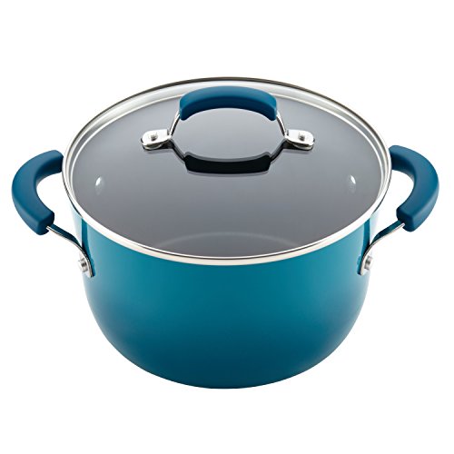 Brights Nonstick Cookware Pots and Pans Set (10 Piece / Marine Blue)
