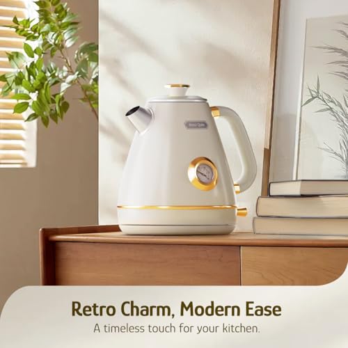 Retro Electric Kettle (Pearl White)