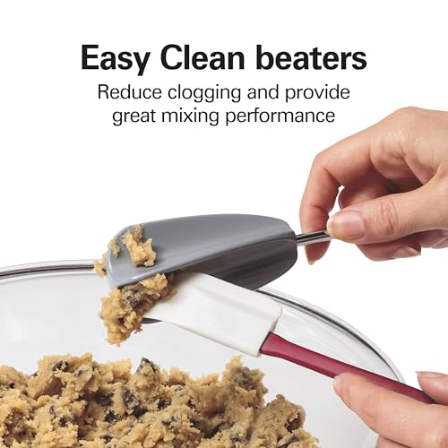 6 Speed Electric Hand Mixer With Easy Clean Beaters (Blue / Powerful 275 Watt Motor)