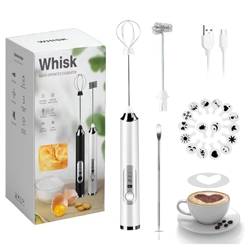 Rechargeable Milk Frother (Rechargeable / White)