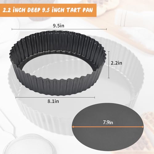 Deep Tart Pan (9.5*2.2Inch)