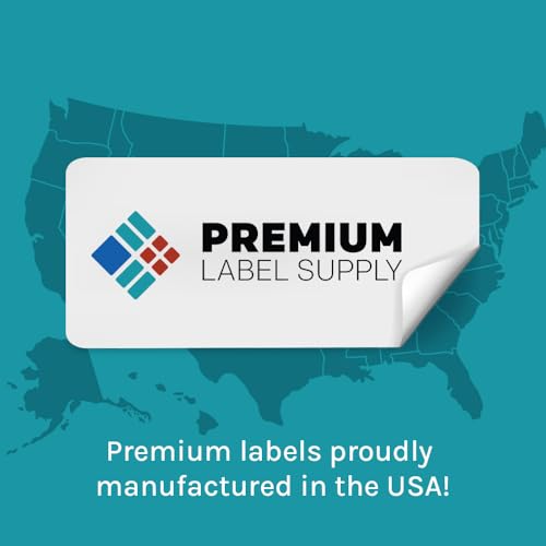 Glossy White Sticker Labels (100 Count)