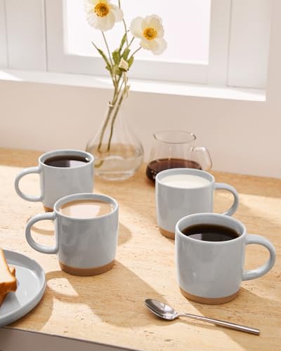 Milkyway Coffee Mugs of 4 (Milkyway-Ligth Gray / 4 Count (Pack of 1))