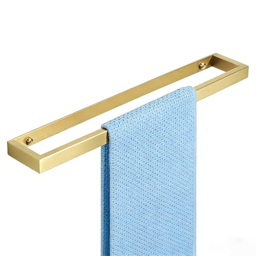 Gold Hand Towel Holder Towel Bar for Bathroom Wall Mounted 16 Inch (Gold / 16-Inch)