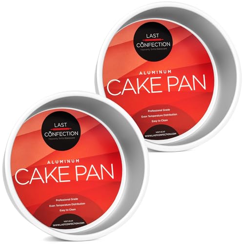 7 x 3 Inch Round Cake Pans (2 Pack - 7" x 3" Deep)