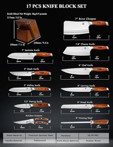 Knife Block Set 17