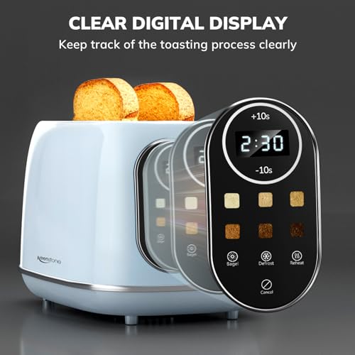 Smart Touch Screen Toaster 2 Slice (Extra Wide Slot / Blue)