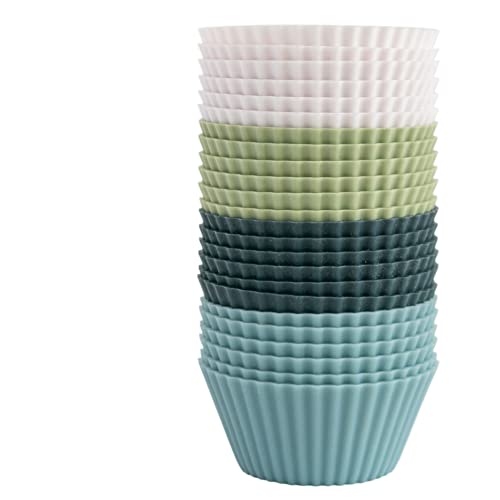 Reusable Silicone Baking Cup Silicone Muffin Liners for Cupcakes (Standard)