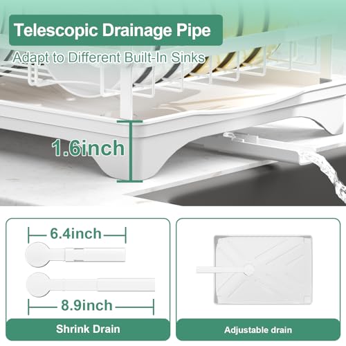 Dish Drying Rack (1 Tier - White)