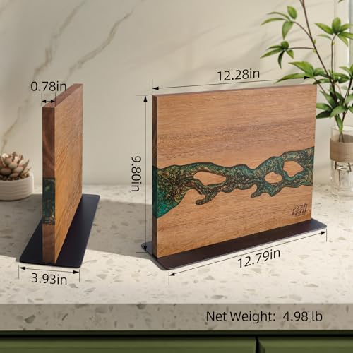 Magnetic Knife Block (Golden Green)