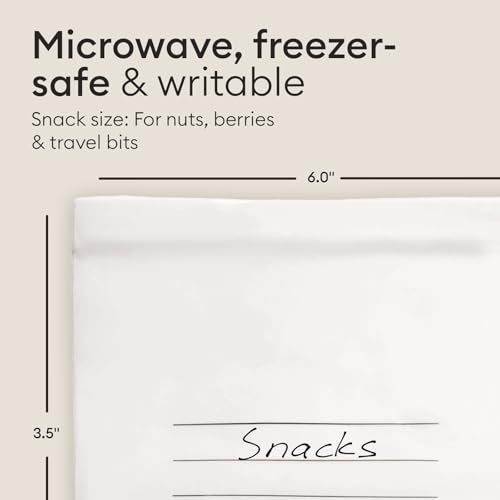 Compostable Snack Zip Bags 50 Count (Small (Snack) - 50 Count)