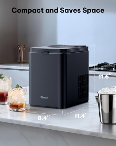 Ice Maker Countertop (Black / 26.5 lbs)