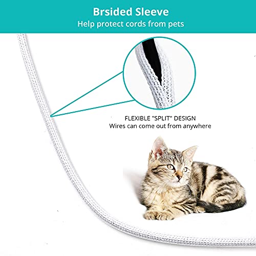20ft 1 4 inch White Cable Sleeve (20 Foot)