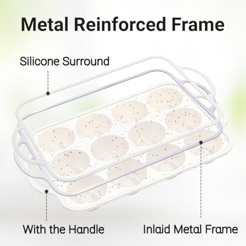 Silicone Muffin Pans for Baking (2 Count)