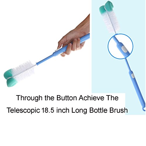 2 Pack Long Bottle Cleaning Brush for Long and Narrow Neck Beer