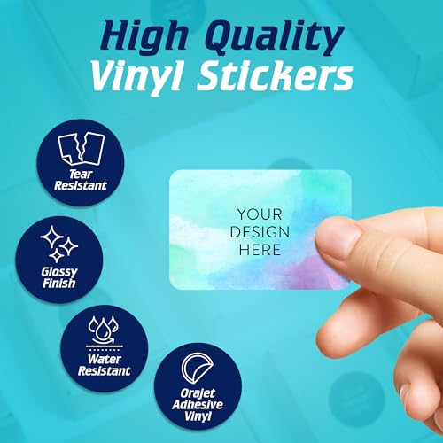 100 Custom Vinyl Stickers (100 Count)