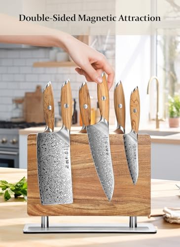 Strong Double Sided Magnetic Knife Block Without Knives