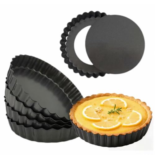 Mini Tart Pan 6PCS (5.5*1Inch)