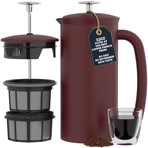 P7 French Press (32 oz / Cranberry)