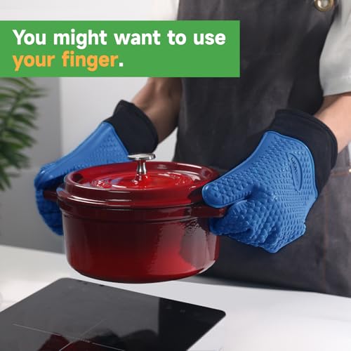 BBQ Gloves Heat Resistant Oven Mitts (2 Count)