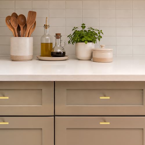 Gold Cabinet Handles Solid Cabinet Pulls (Gold / Single Hole)